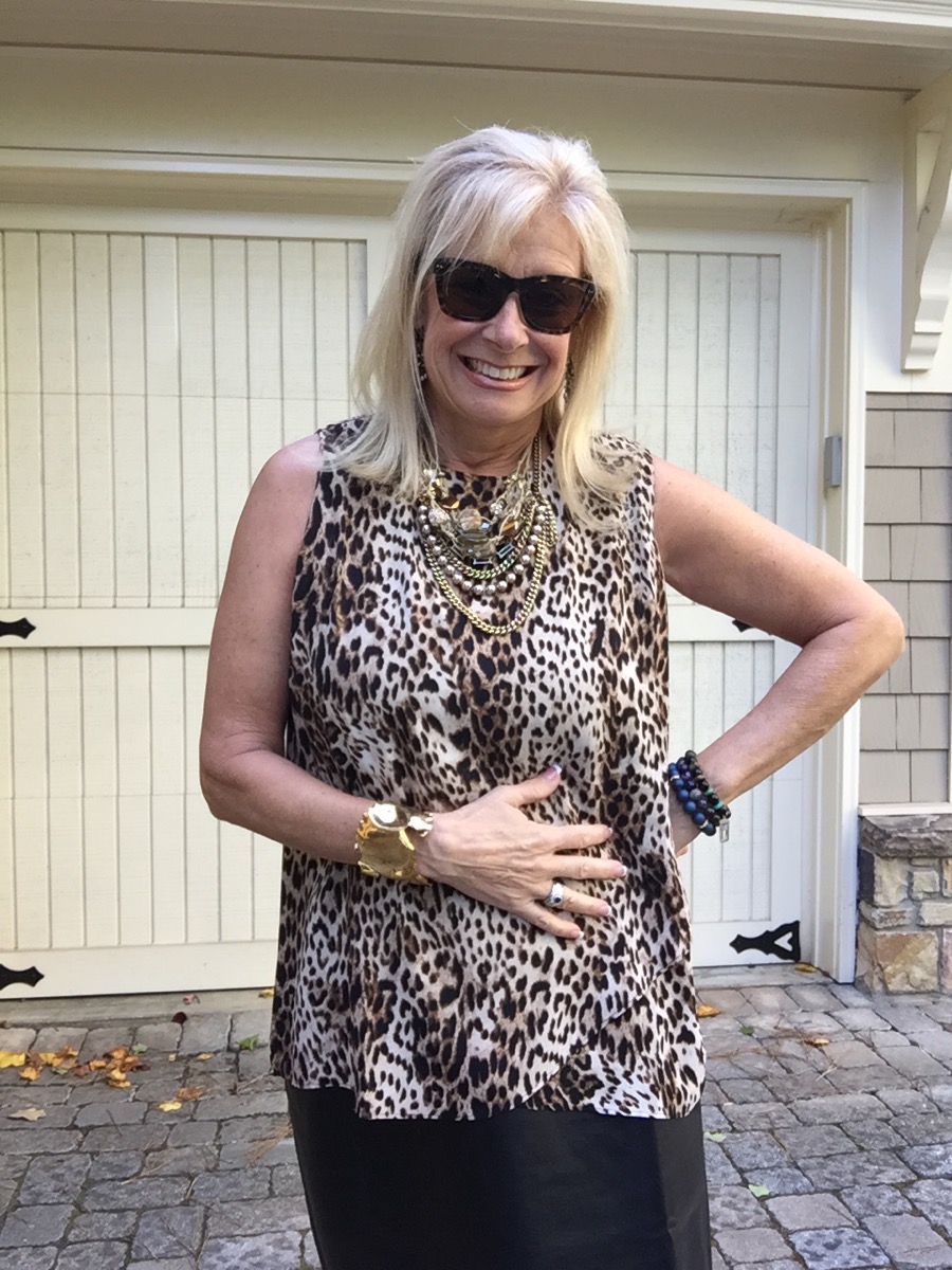 Fashion Over 50: Leopard Print Date Night | Hello I'm 50ish