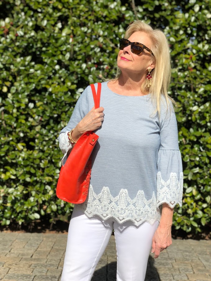 Spring Stripes and Blogging over 50ish | Hello I'm 50ish