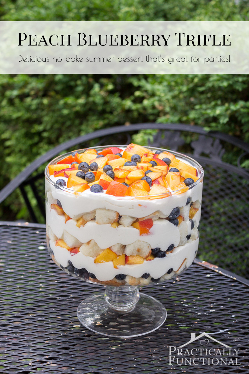 Peach Blueberry Trifle