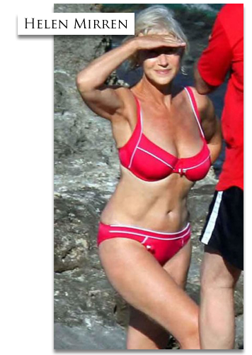Helen Mirren at 63 in a bikini