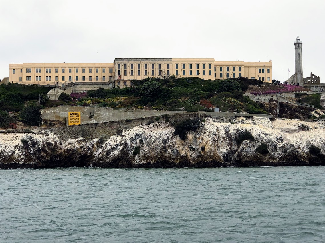 Alcatraz view from the ferry-24 Hours in San Francisco- Golden Gate Bridge Bike Ride