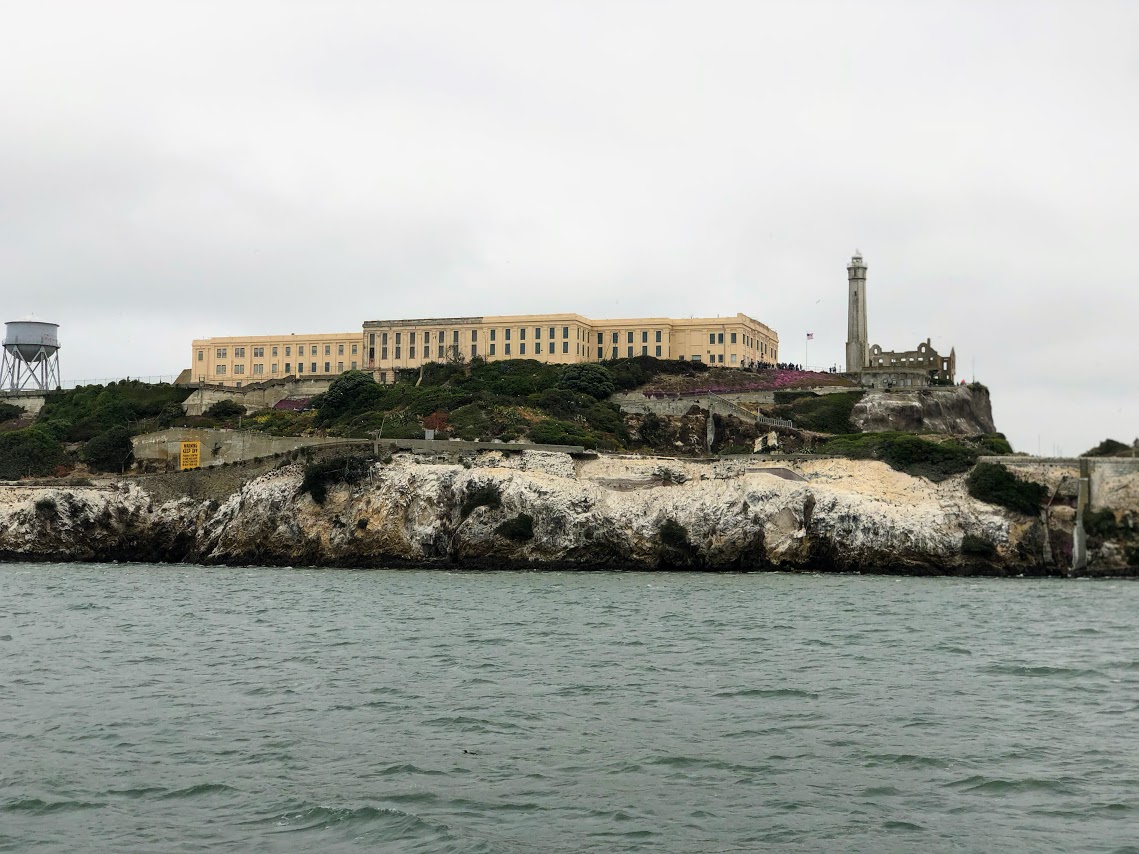 Alcatraz view from the ferry-24 Hours in San Francisco- Golden Gate Bridge Bike Ride