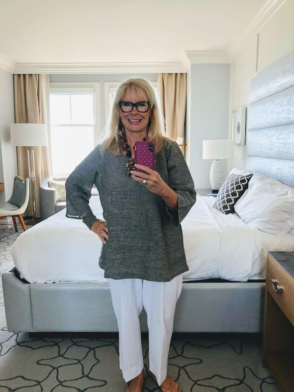 Getaway Trip to Half Moon Bay-Ritz Carlton-wearing J.Jill