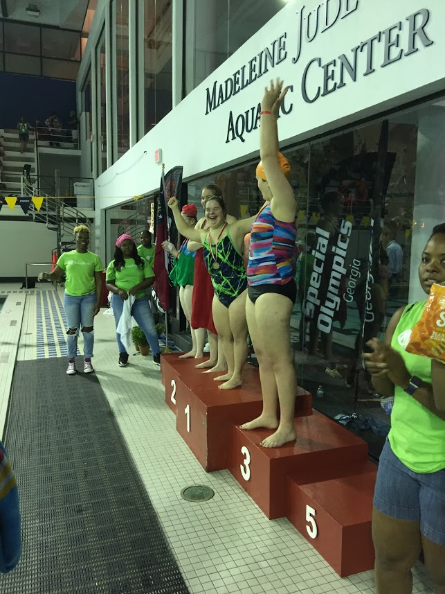 Sammy wins first place at Special Olympics