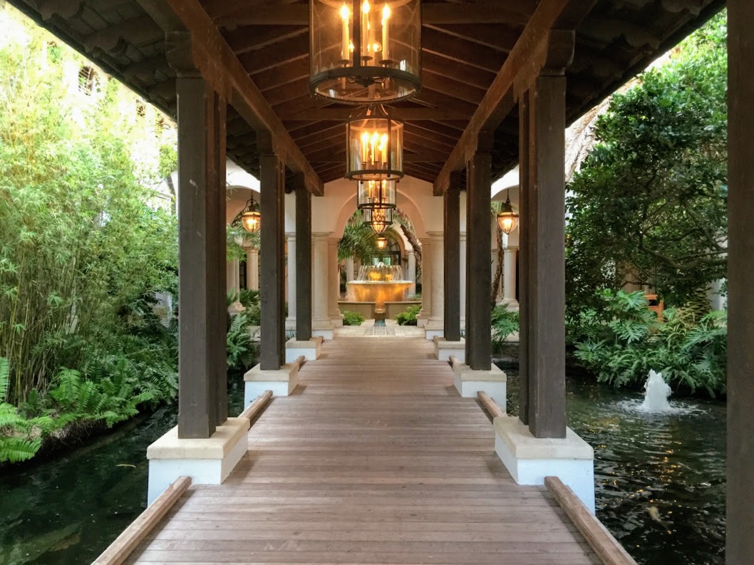 Entrance to the Spa at the Cloisters of Sea Island