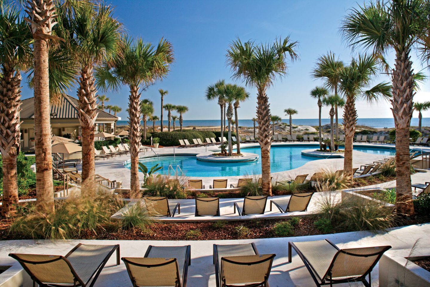 Ritz Carlton Amelia Island Poolside with an ocean view