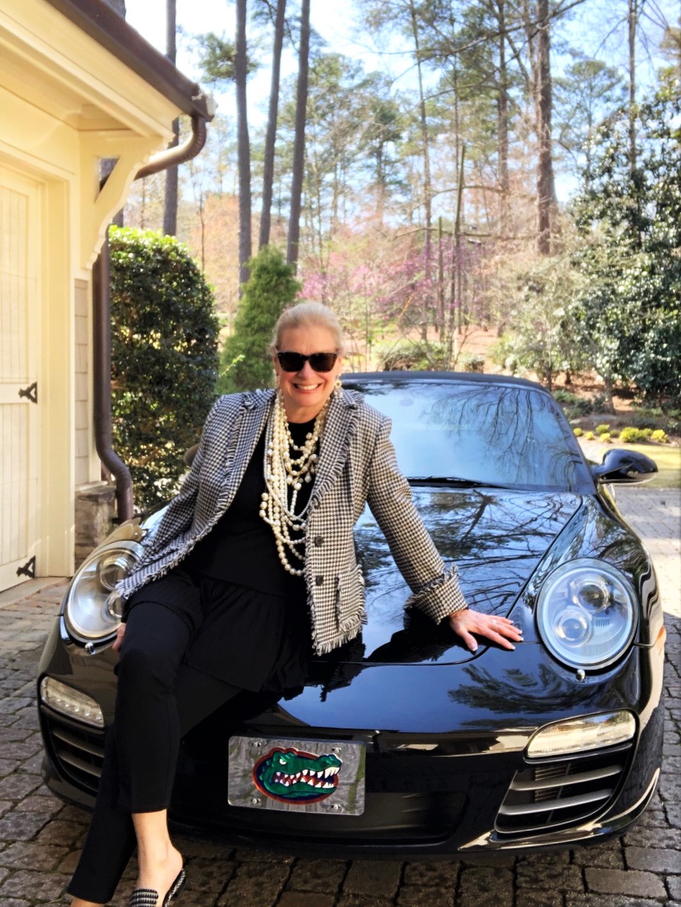 Classic tweed jacket was trending in 2019