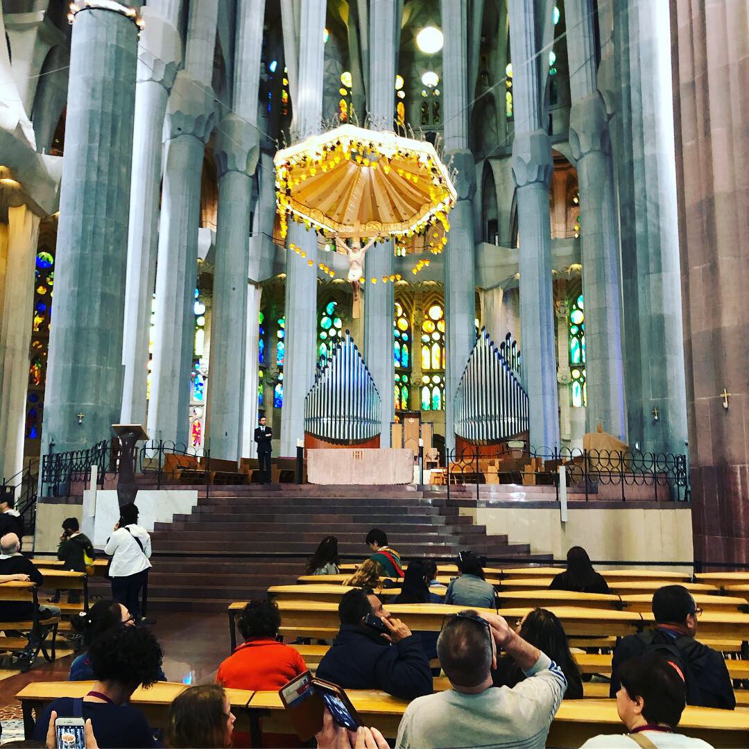 The altar of La Sagrada Familia