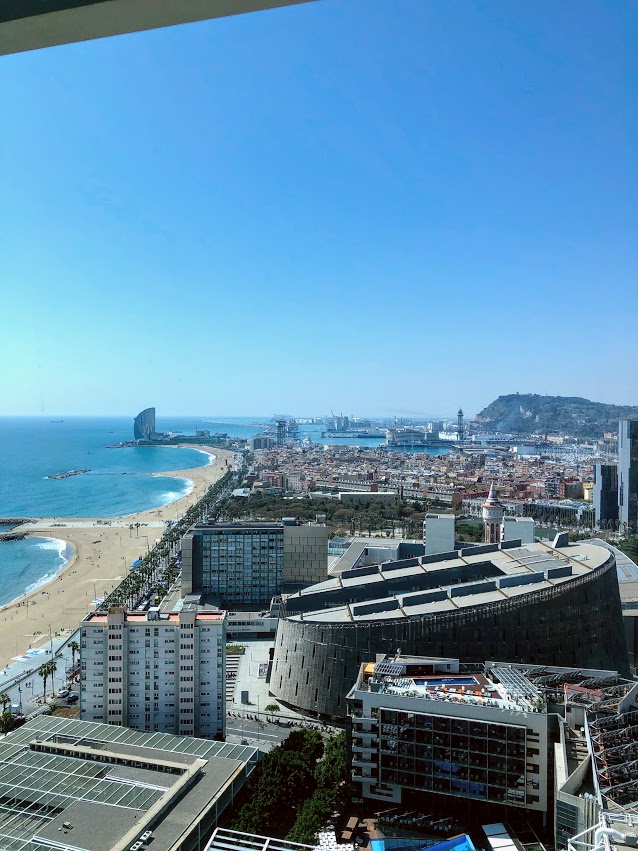 View from Hotel Arts Barcelona