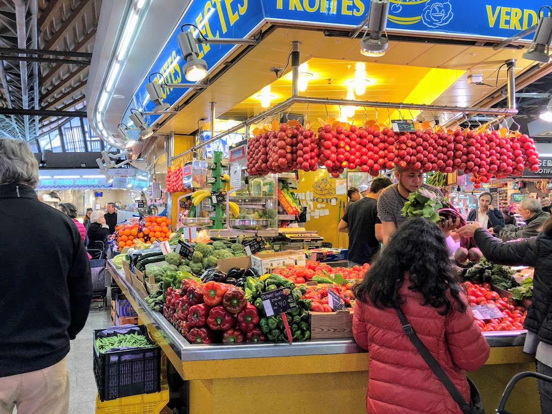 farmers market in Barcelona