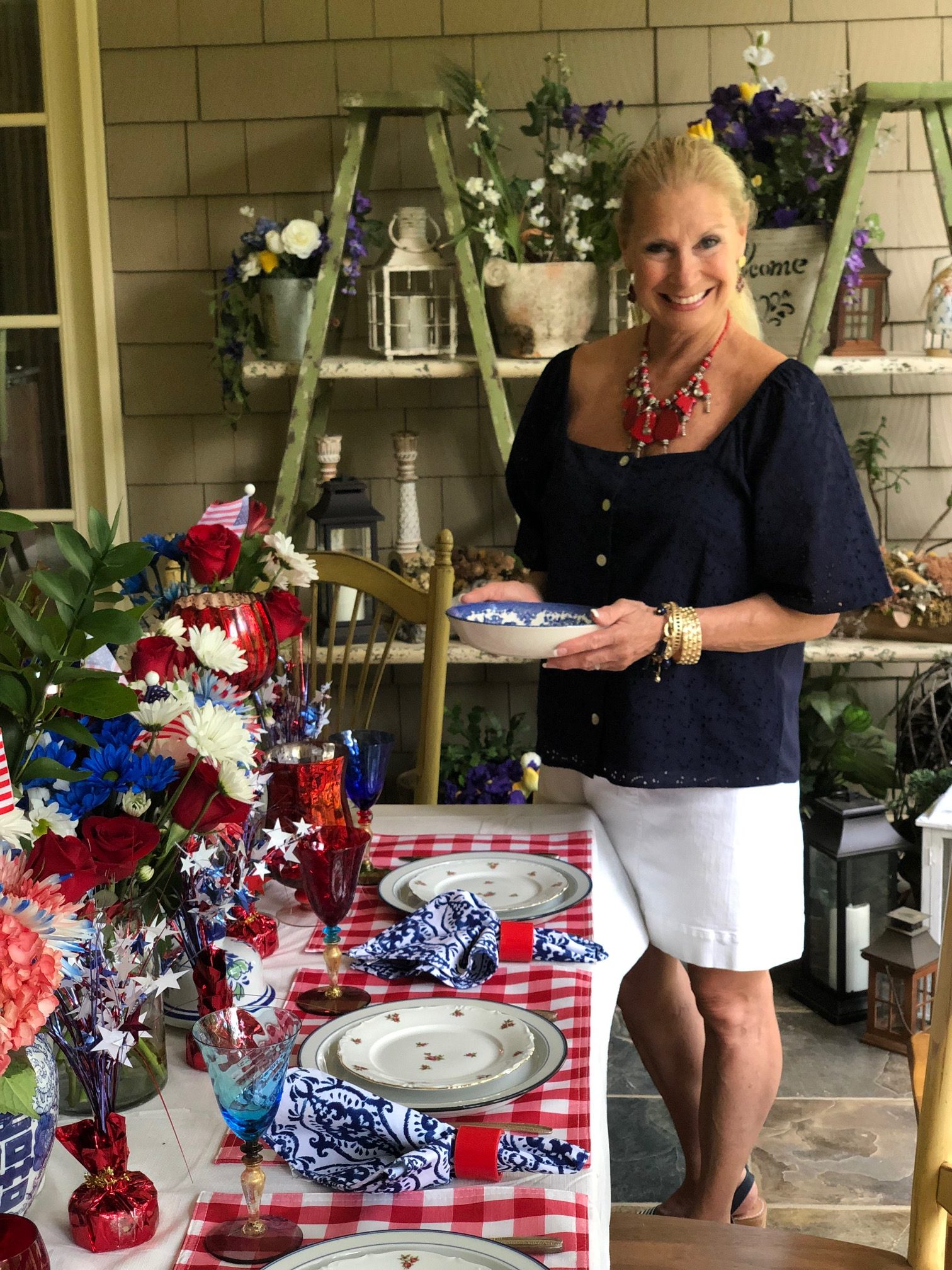 Red, White, and Blue Entertaining in Style