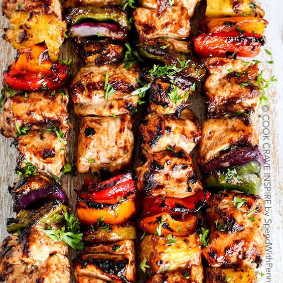 Hawaiian Chicken Kabobs