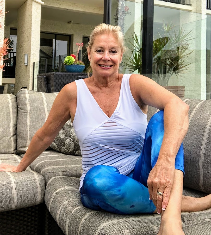 Sitting outside near the pool at the Newport Beach Marriott Hotel & Spa