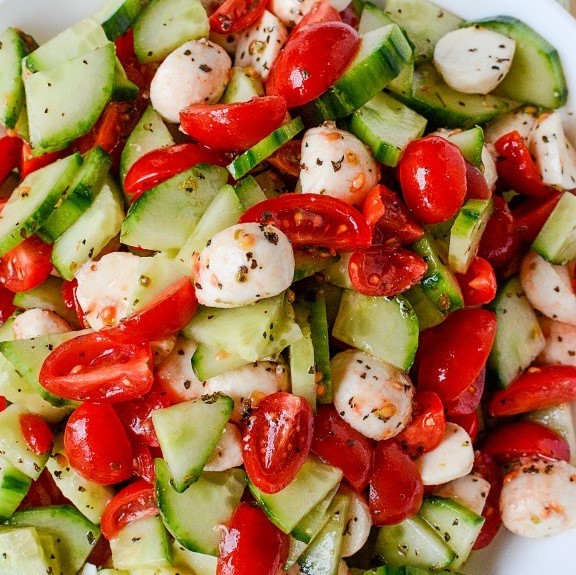 Cucumber Caprese Salad