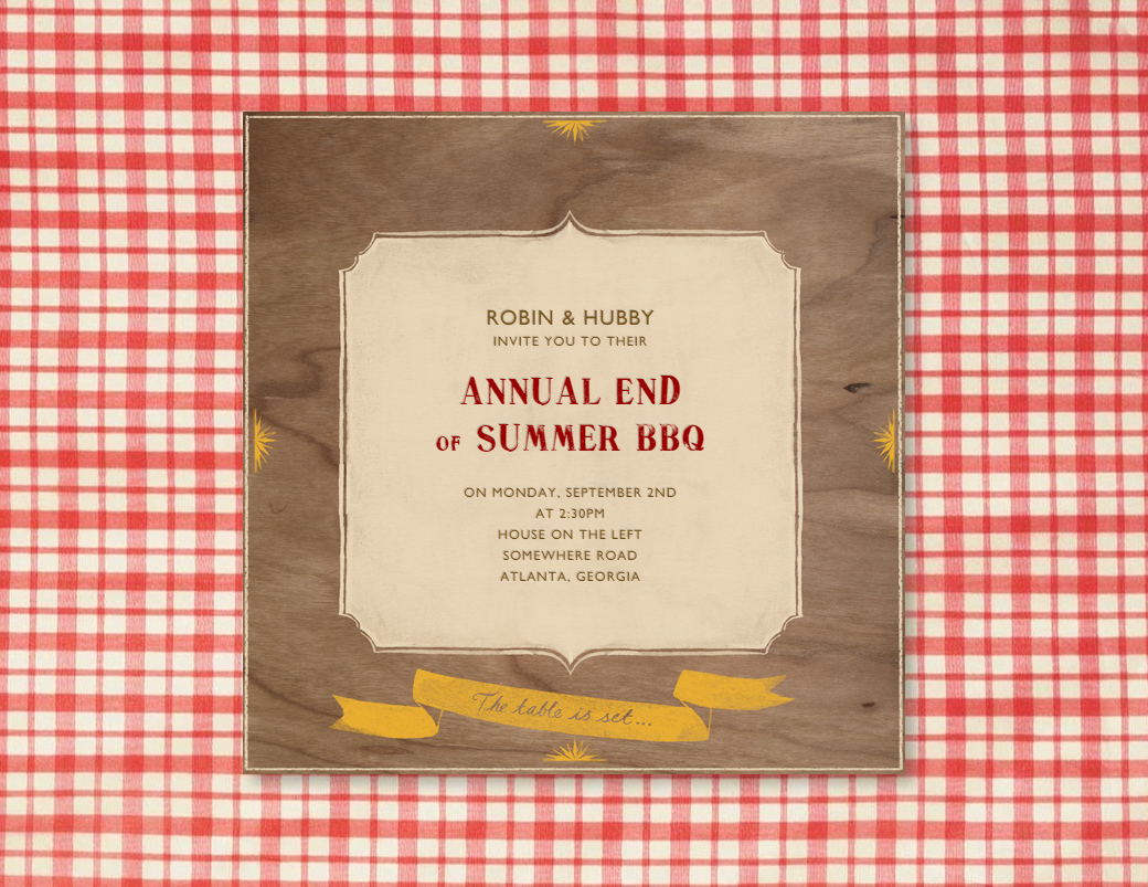 End of Summer Party with Paperless Post