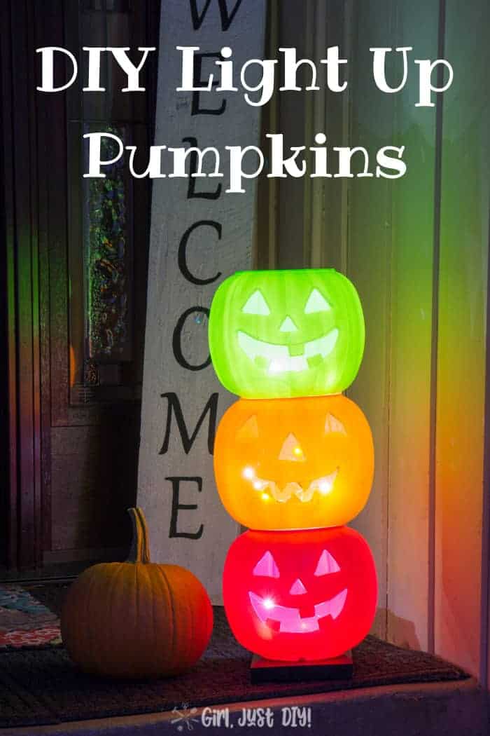 DIY Light Up Pumpkins