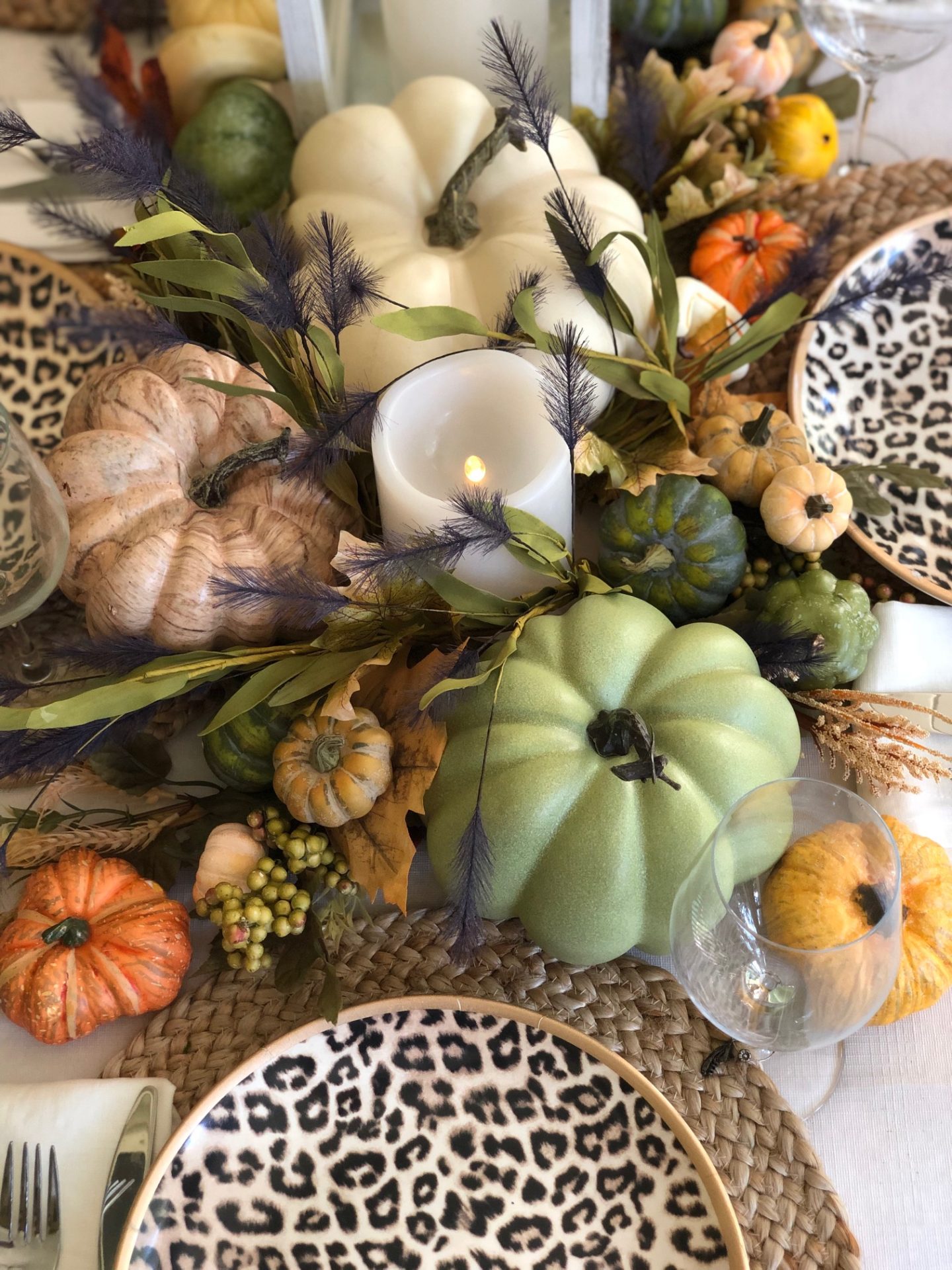 Fall tablescape as seen on Hello I'm 50ish