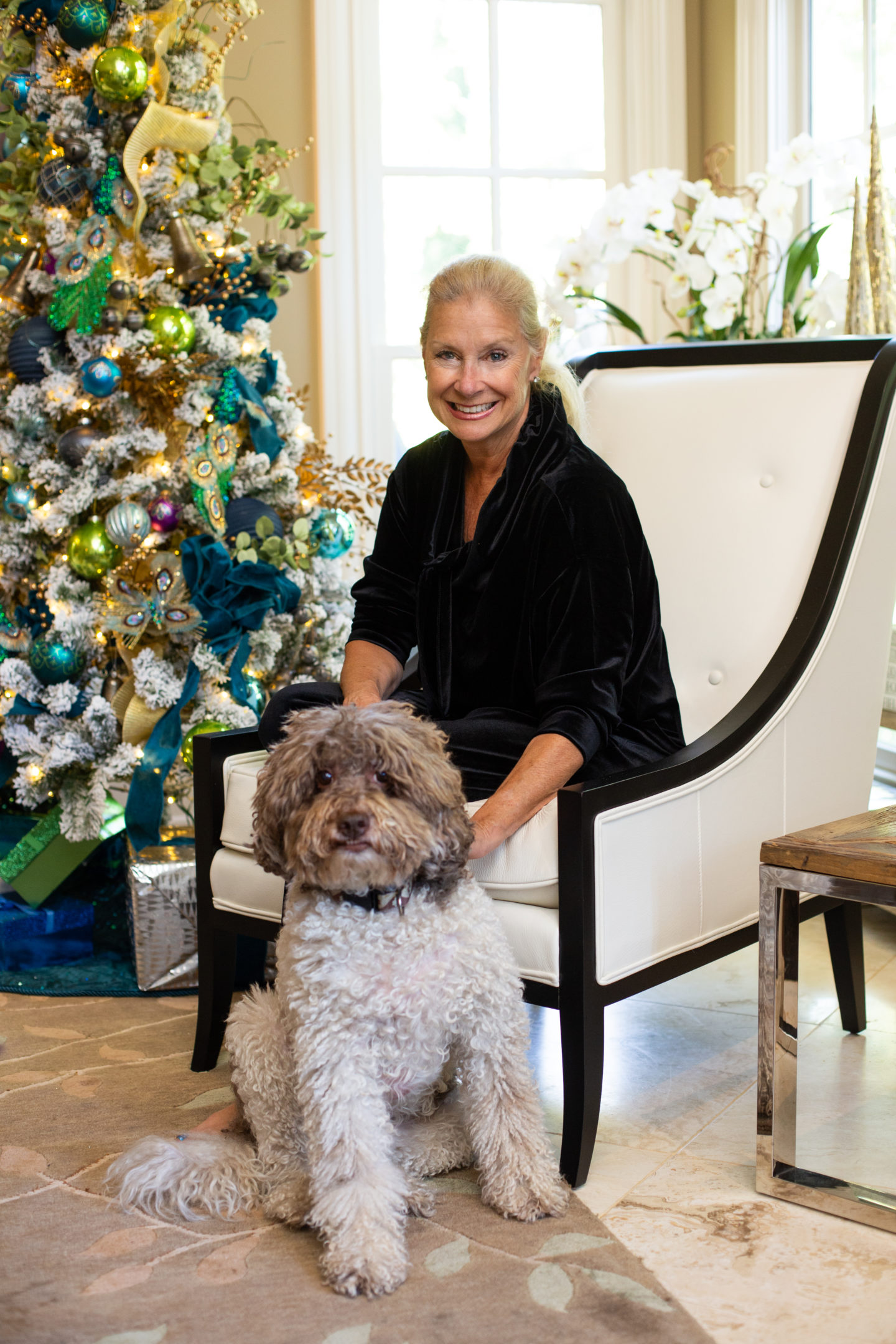 Robin and her sweet Bruno are ready for the holidays!