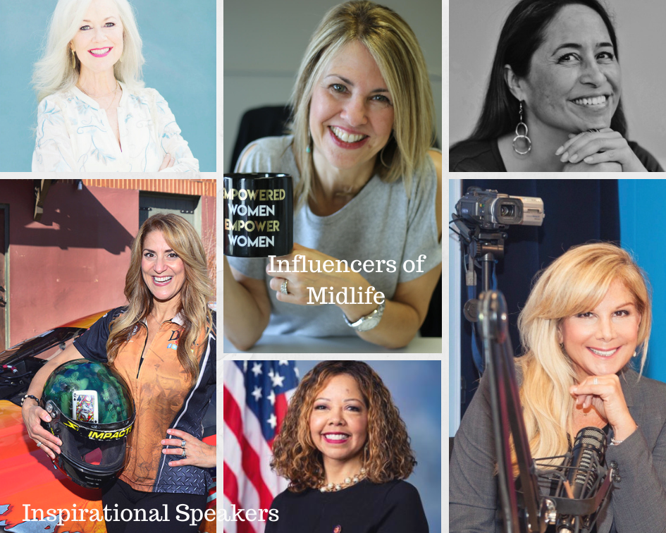 Inspirational speakers for the Influencers of Midlife Summit