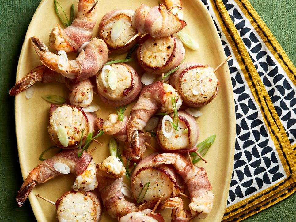 Bacon Wrapped Shrimp and Scallops