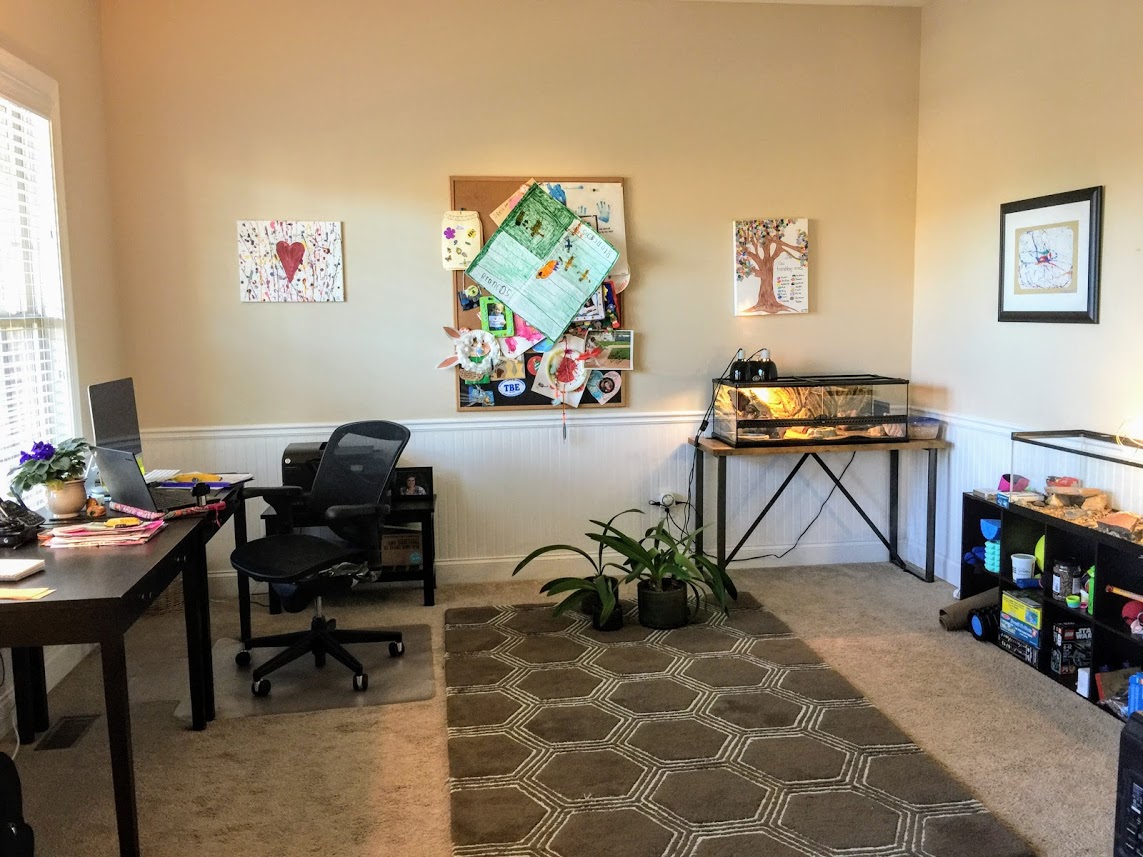 Before photo of a woman's office