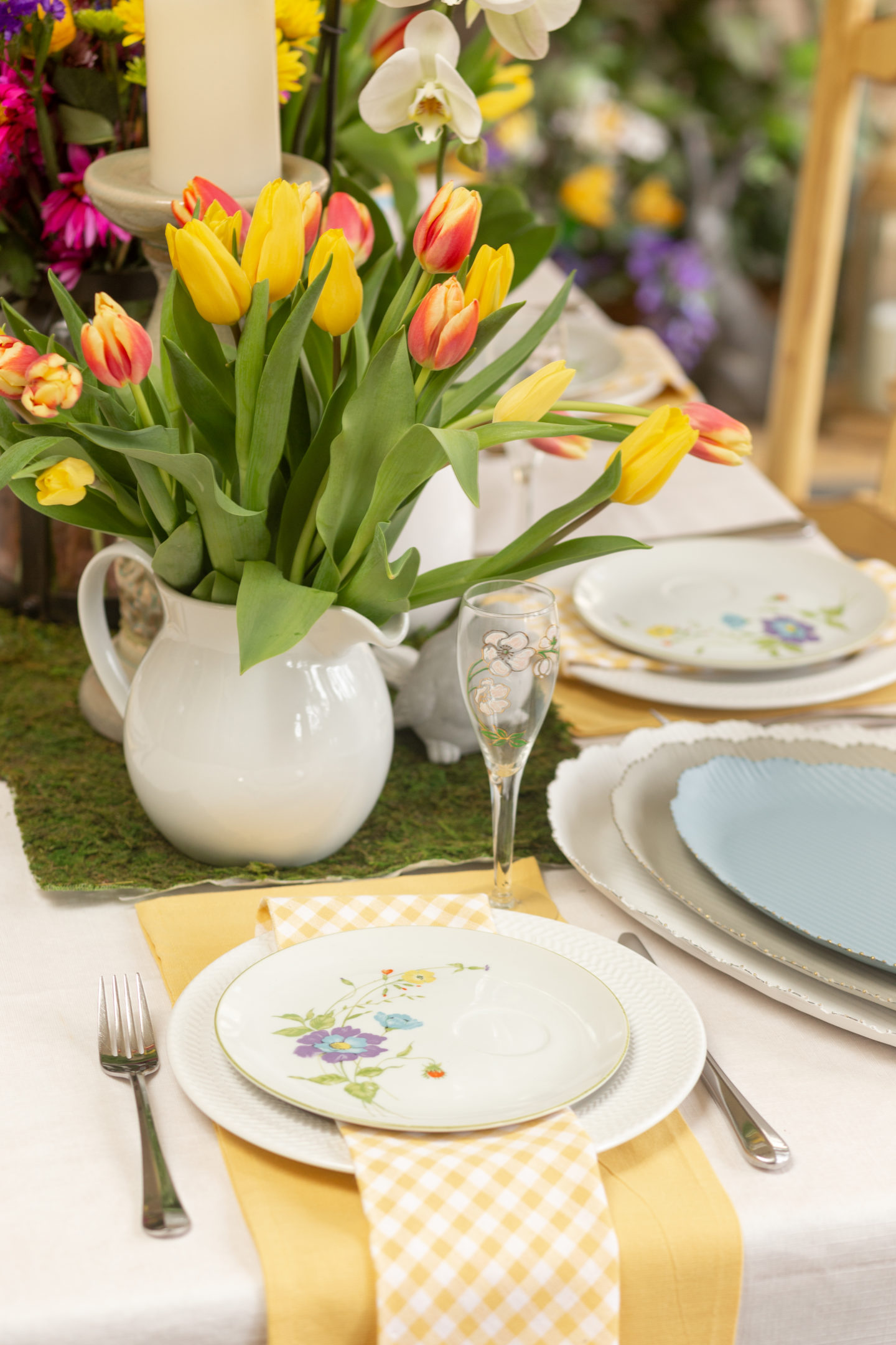 Tulips are perfect for a spring table