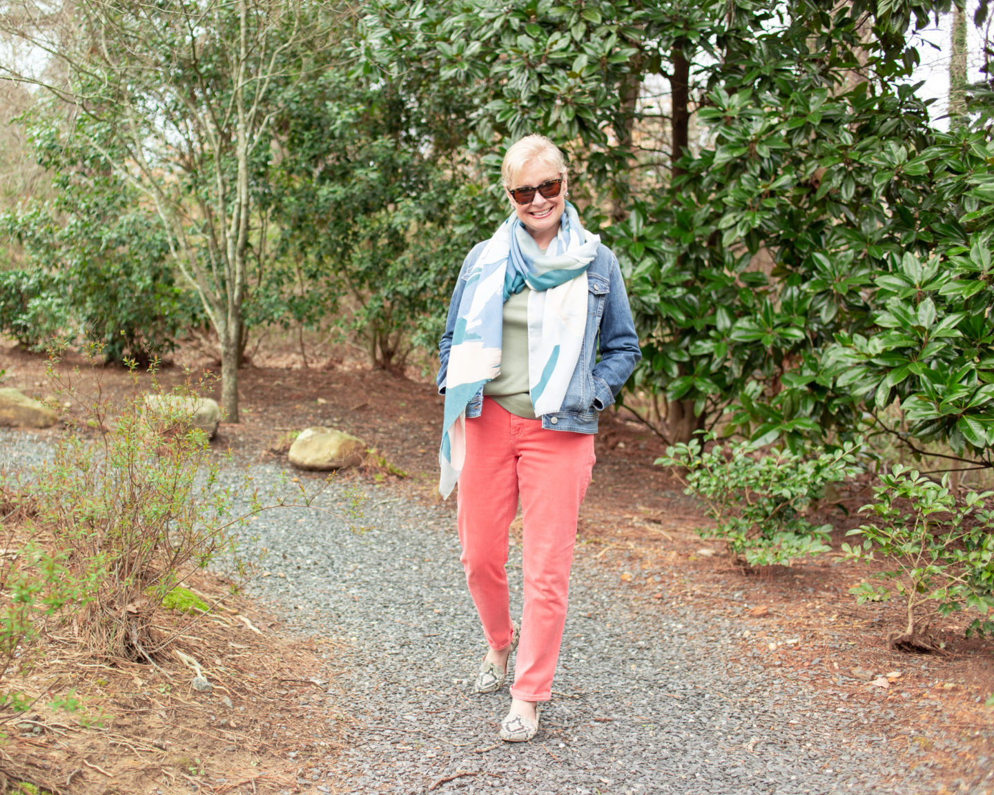 Women over 50 can wear colored denim