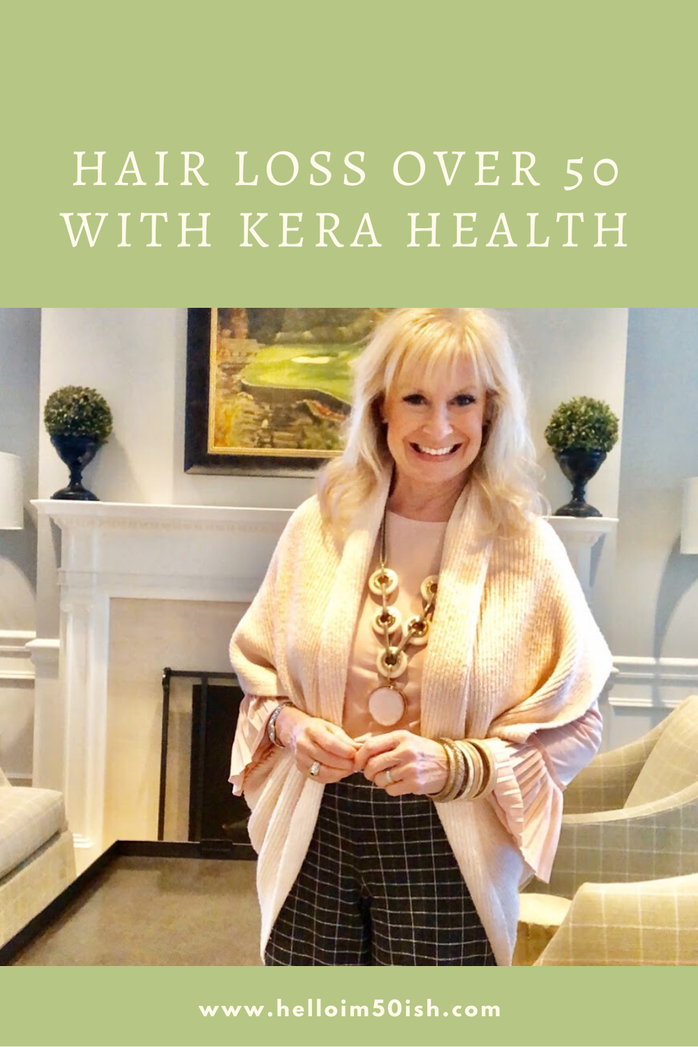 Hair loss after 50 is very common in women. Read my review of Kera health hair supplements.