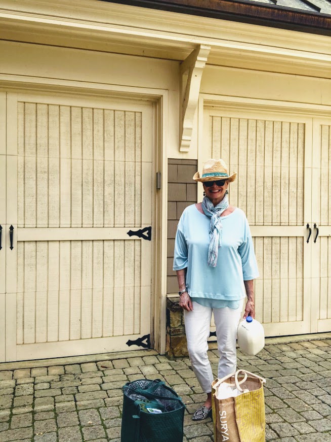 Robin is wearing Soft Surroundings when she went shopping