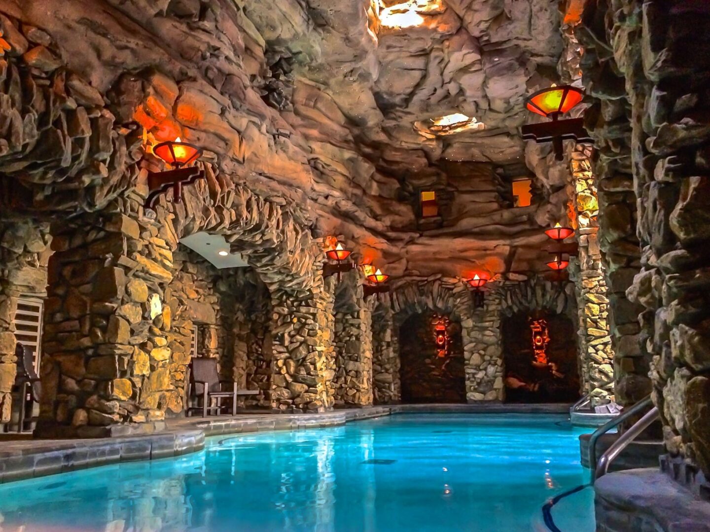 Underground spa at the grove Park Inn