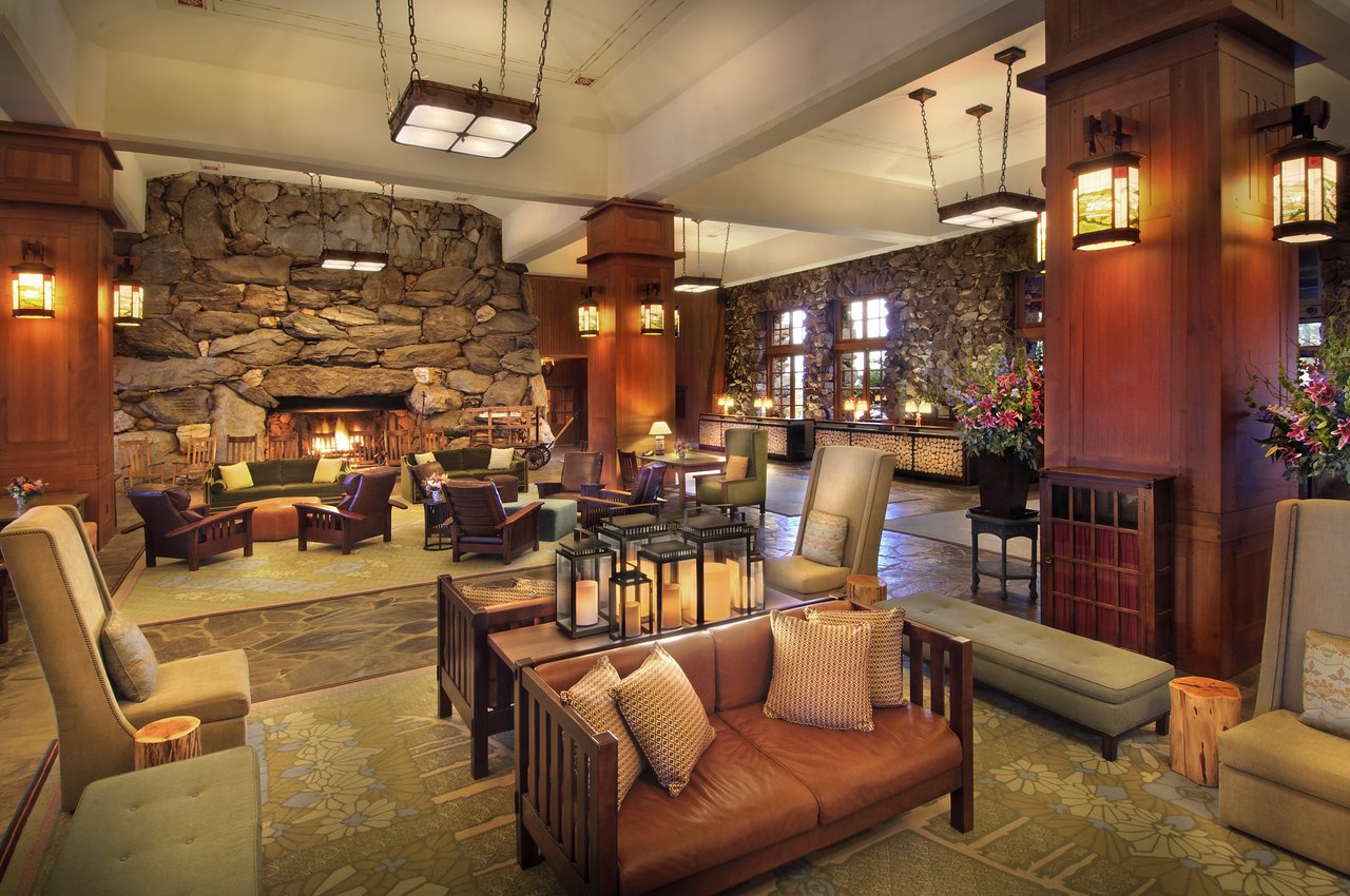 Lobby of the Grove Park Inn