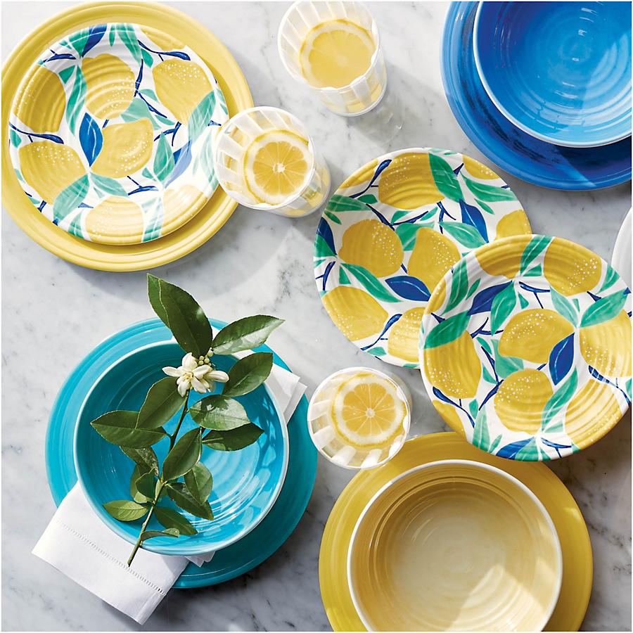 Melamine dishes from Frontgate