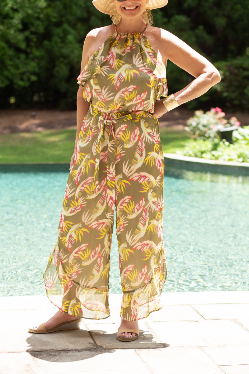 Robin is wearing Naot's Pixie sandal which is stylish and comfortable.