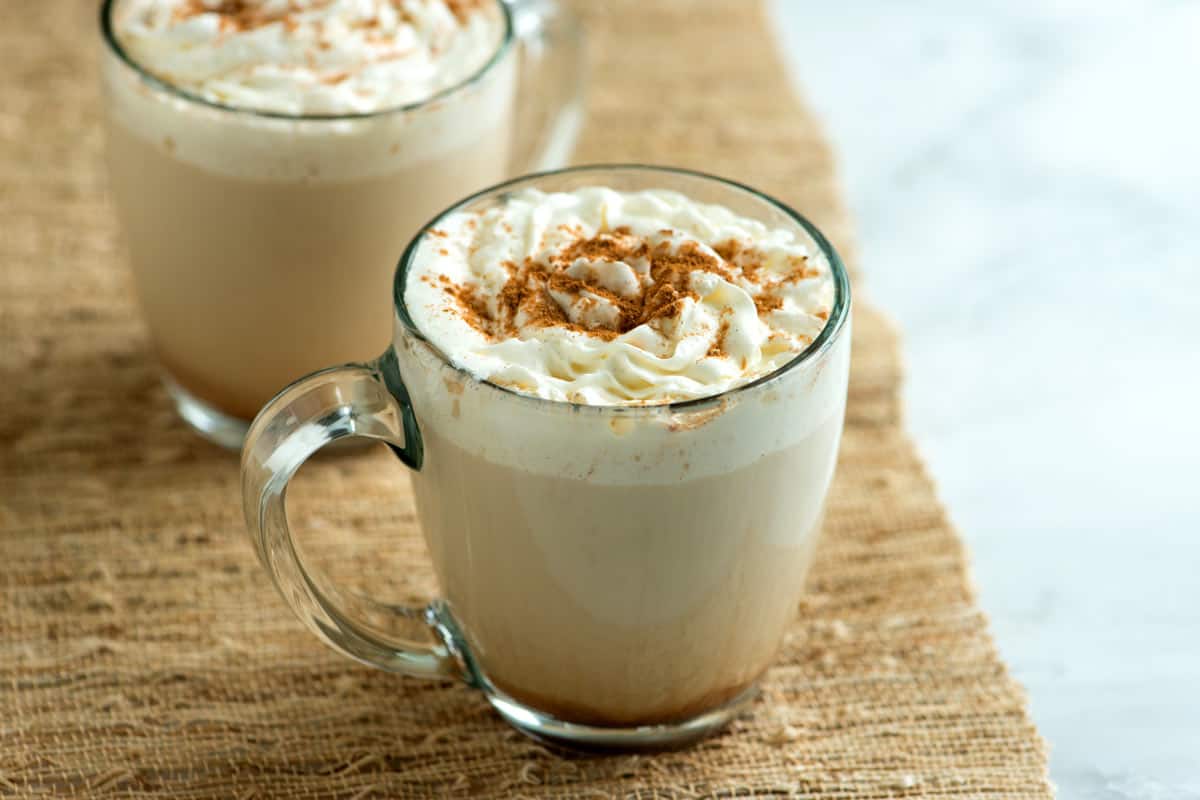 Homemade pumpkin spice latte from Inspired Taste