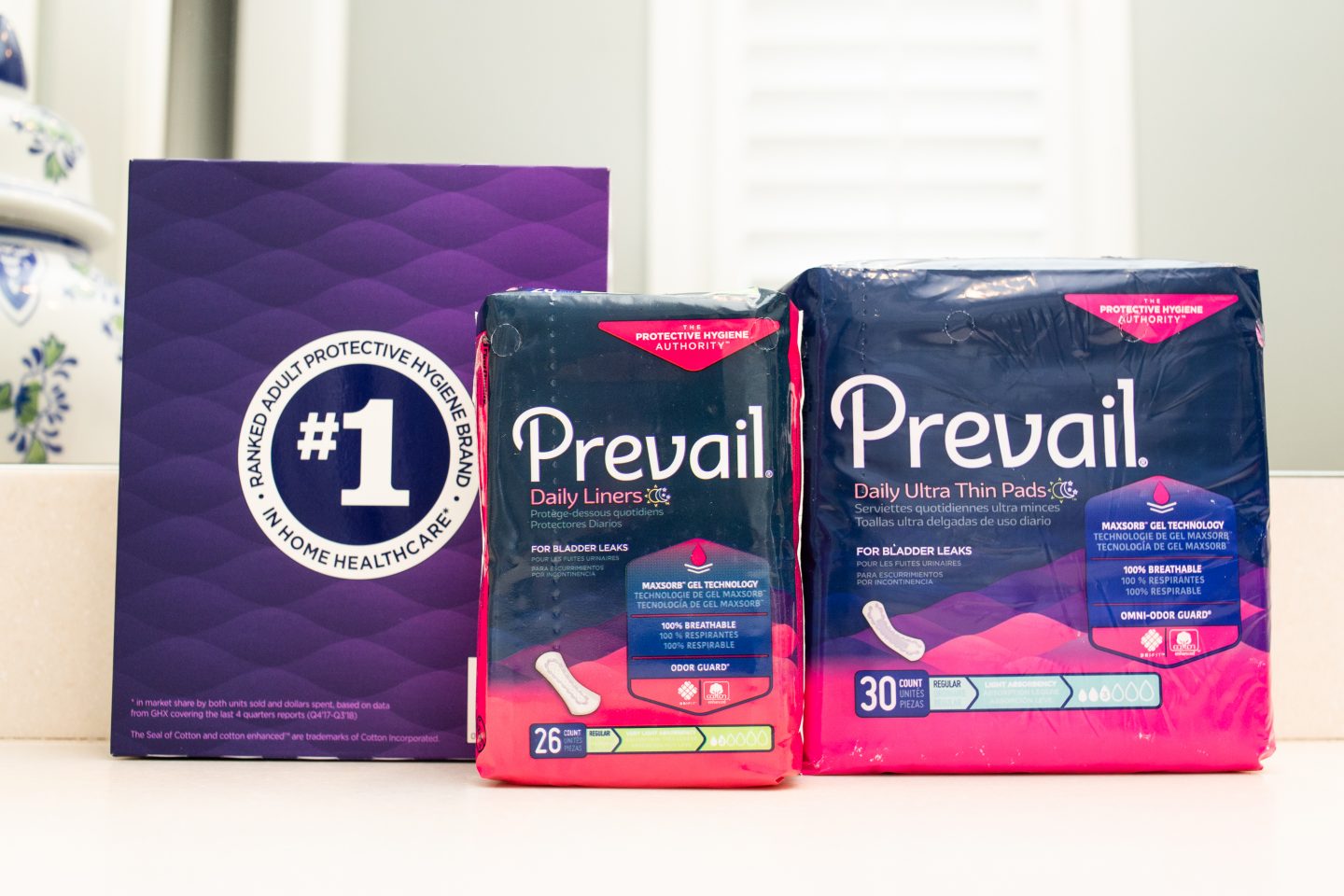 Prevail® is a leading manufacturer in protective hygiene products for women and men experiencing a wide range of incontinence. Their bladder control pads are specifically designed to absorb liquids and odor and discreetly fit inside of your undergarments for protection all day long.