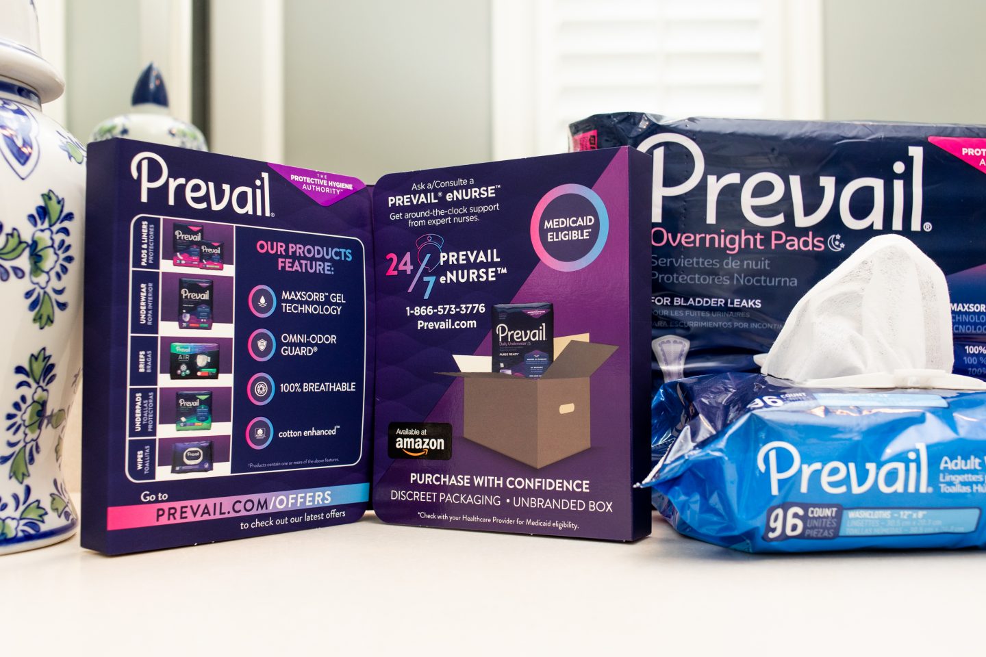 Prevail® is a leading manufacturer in protective hygiene products for women and men experiencing a wide range of incontinence. Their bladder control pads are specifically designed to absorb liquids and odor and discreetly fit inside of your undergarments for protection all day long.