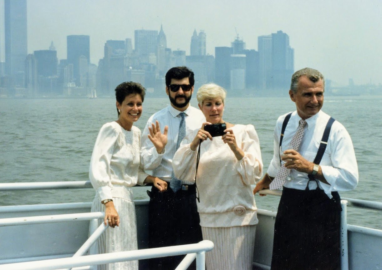 My wedding day on June 20th aboard a yacht cruising New York Harbor with my parents.