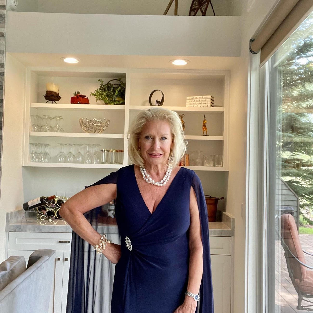 Chiffon Duster Cape Surplice Wrap Dress from Stein Mart