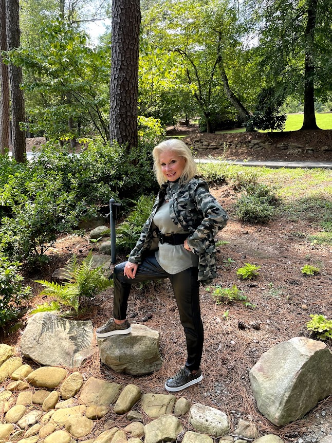 Khaki Snake Print Sneakers from Sole Bliss are so chic