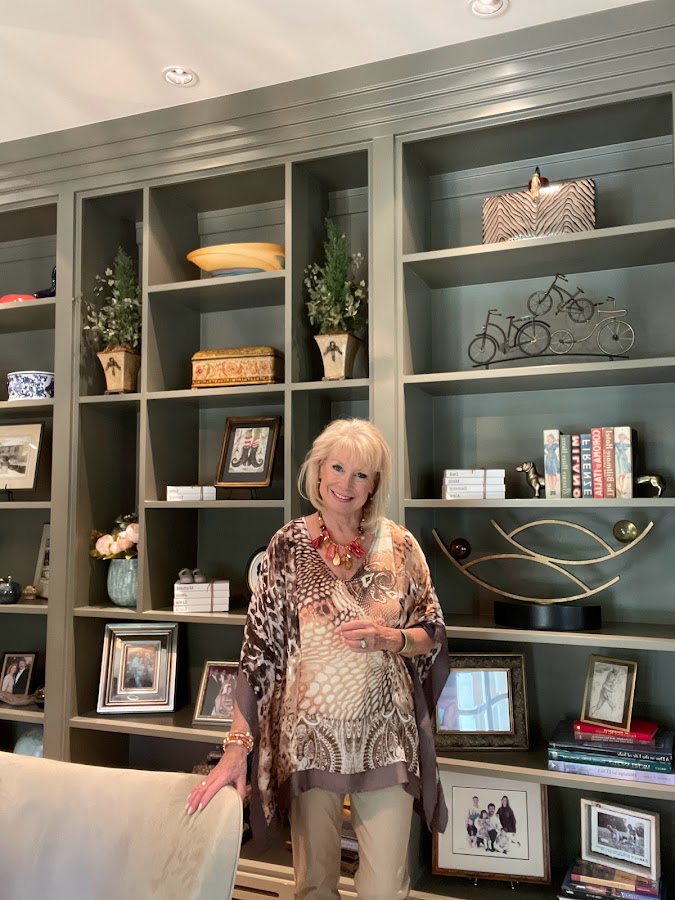 Wearing my favorite poncho for my Italian Sunday Dinner!