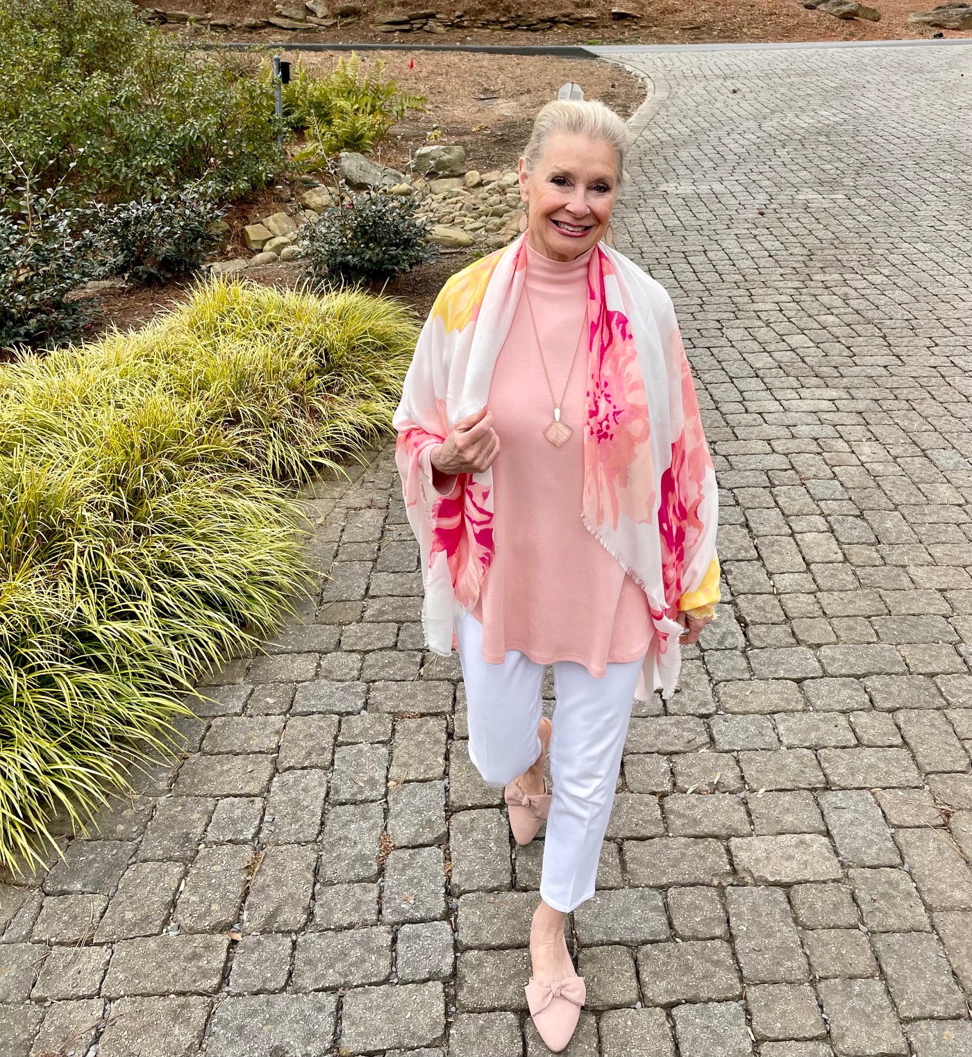 Oversized scarves make an excellent wrap for the spring and summer and so chic!