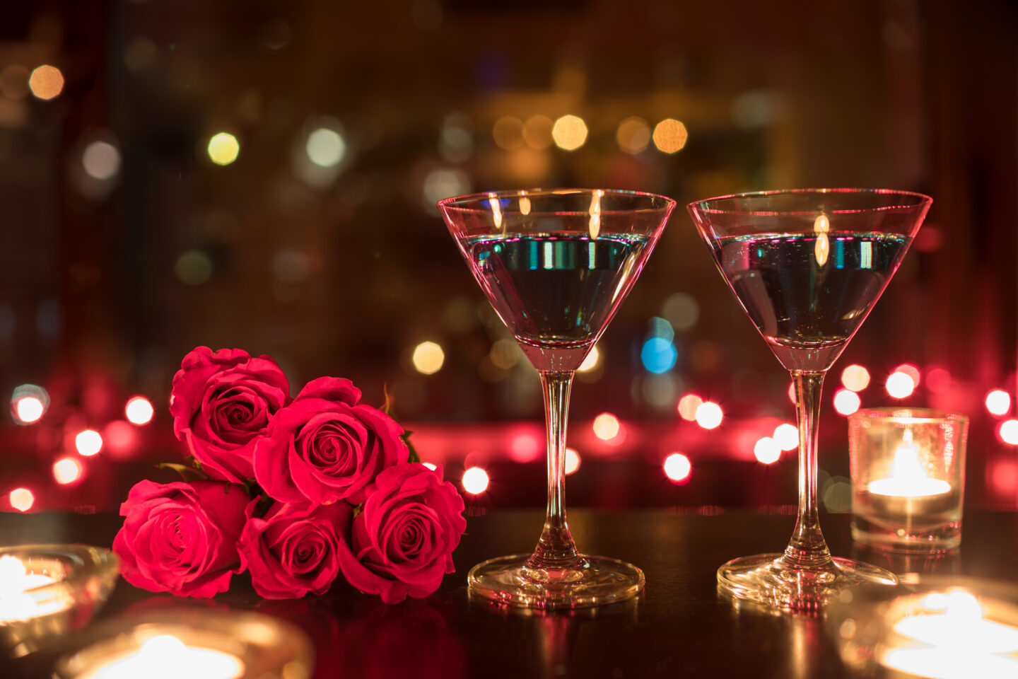 Red Valentine's day cocktail