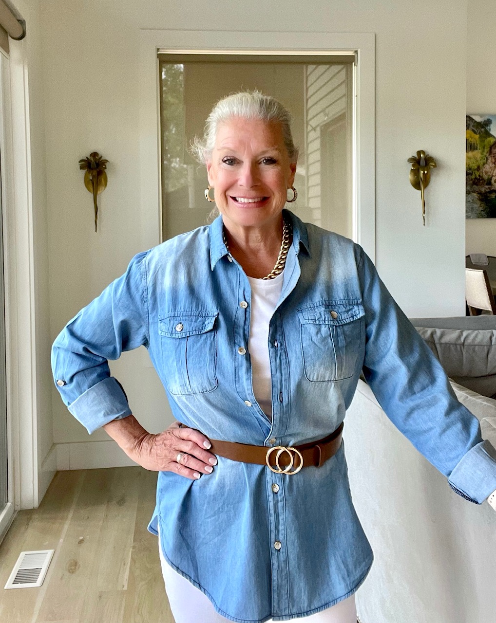 Denim Shirt Styled three ways