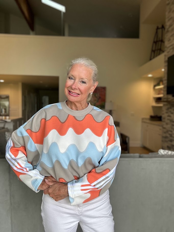 How to Wear Sweatshirts after 50