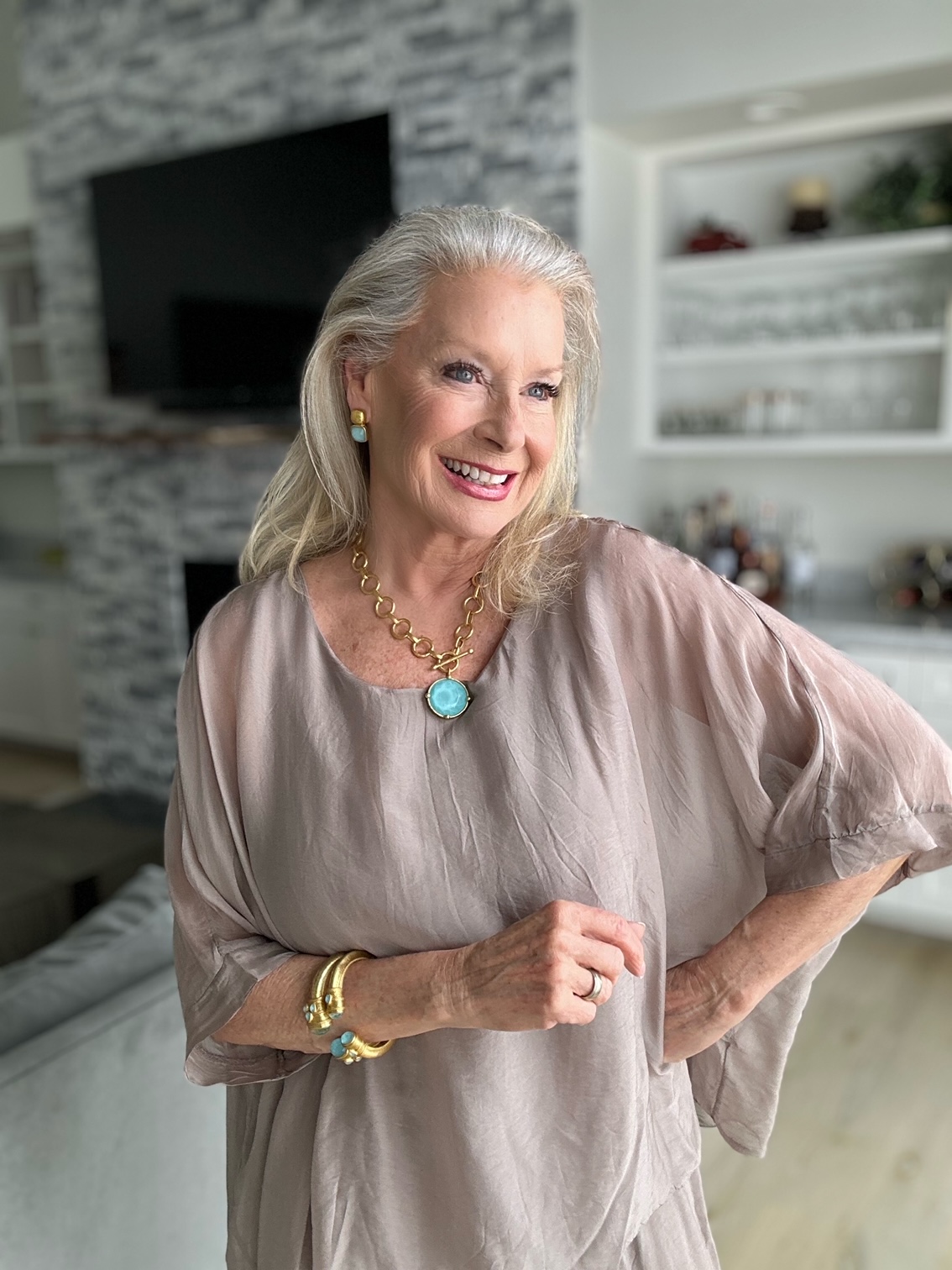 Julie Vos jewelry Capri Blue