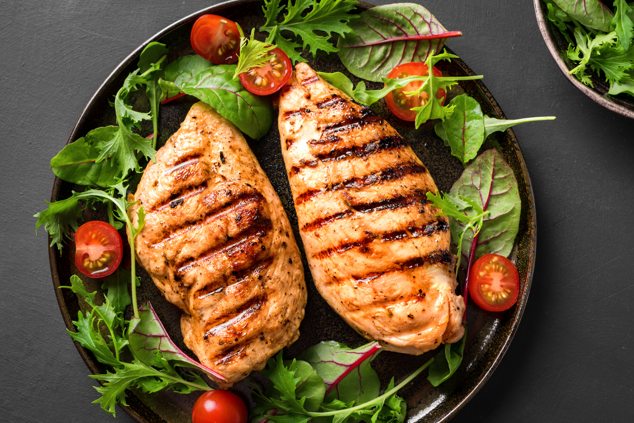 grilled chicken breasts