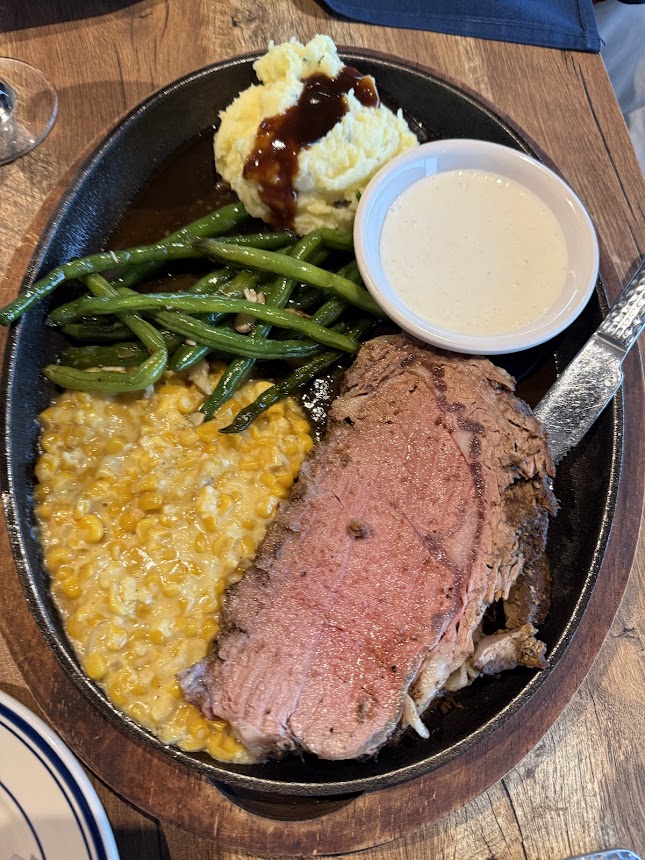 Sunday night special- Prime Rib dinner. It was delicious!